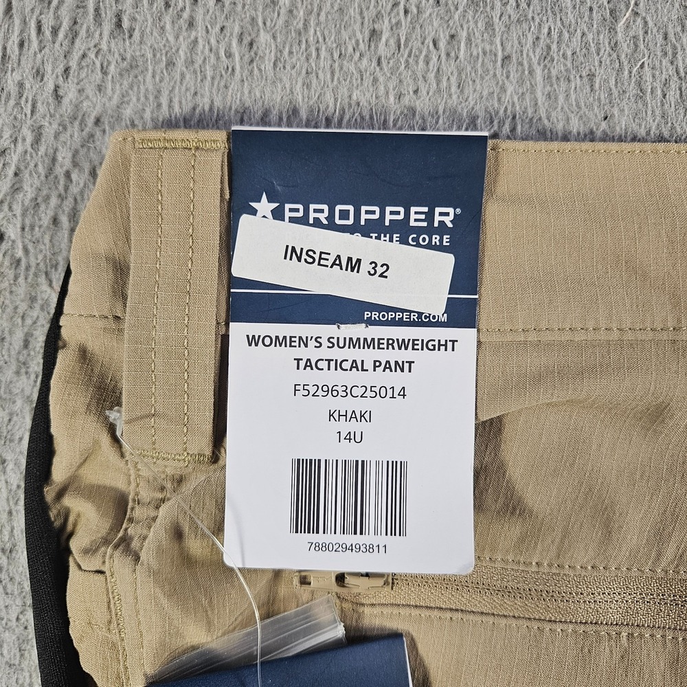 NEW Propper Edgetec Tactical Maternity Pants Women Khaki Size‎ 14 Inseam 32
